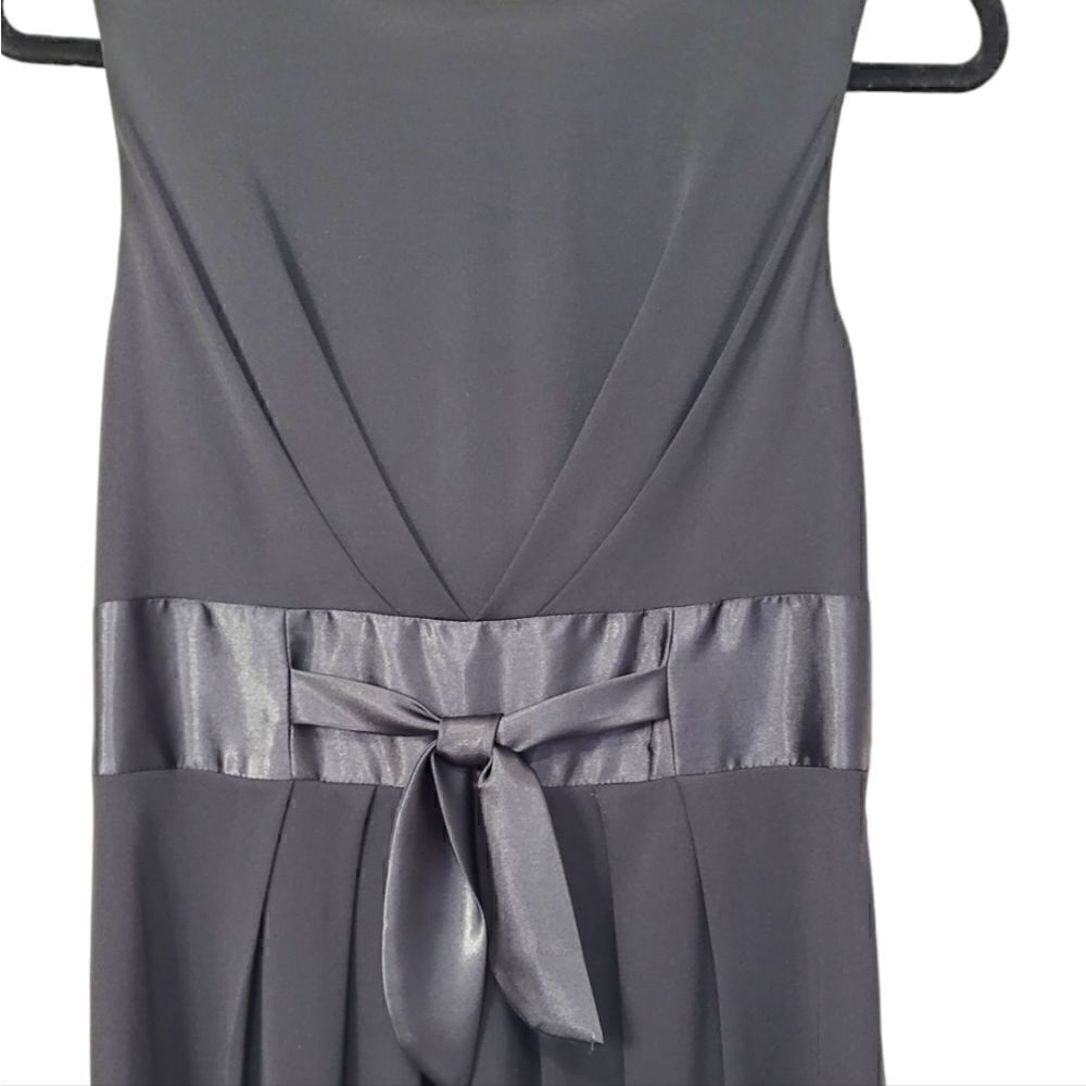 David Meister Black Cowl Back Full Length Gown - Picture 4 of 5